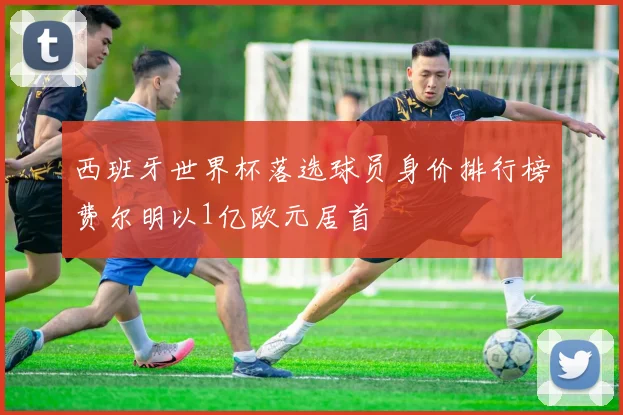 西班牙世界杯落选球员身价排行榜费尔明以1亿欧元居首